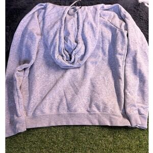 Gray Hoodie Sweatshirt Comfortable Pullover Casual Loungewear Layering